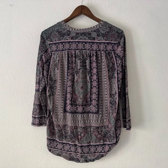 Lucky Brand Peasant Tunic Boho Chic Cottagecore Blouse XL Ethereal Whimsigoth - Picture 10 of 10